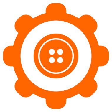 Vektör illüstrasyonu olarak düğme ve tekerlek