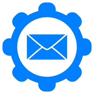 Vektör illüstrasyonu olarak zarf ve tekerlek