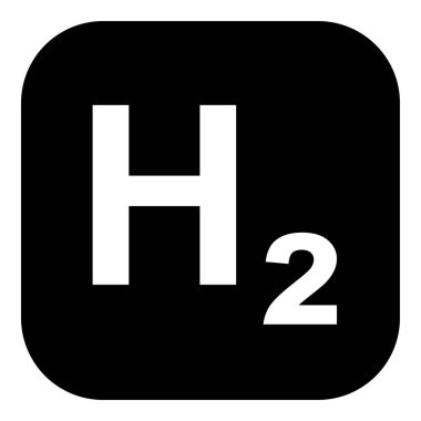 Vektör illüstrasyonu olarak hidrojen ve uygulama simgesi