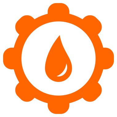 Vektör illüstrasyon olarak su damlası ve tekerlek