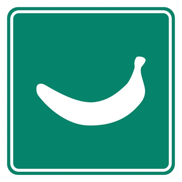 Banán Útjelző Mint Vektor Illusztráció — Stock Vector