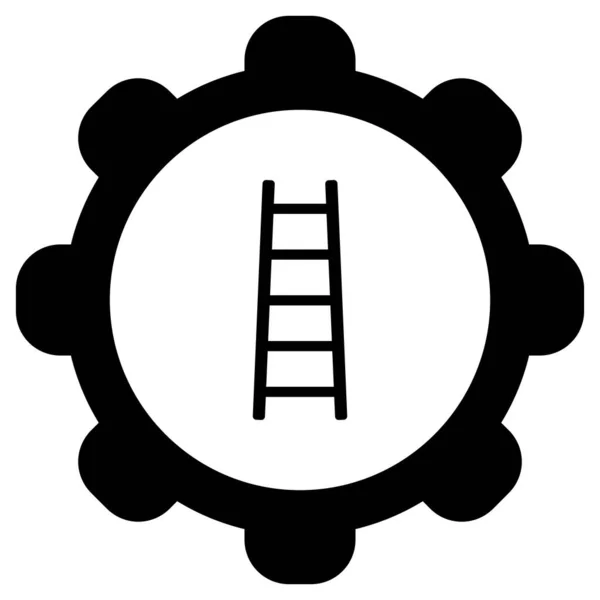 Σκάλα Και Τροχός Διανυσματική Απεικόνιση — Διανυσματικό Αρχείο