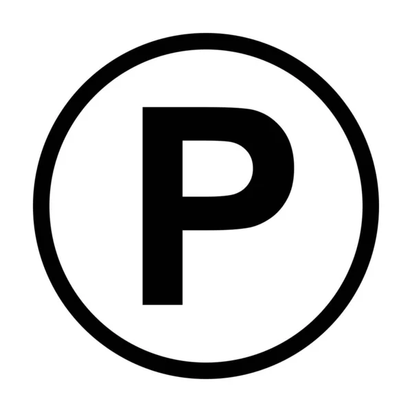 Parking Circle Vector Illustration — Stock Vector