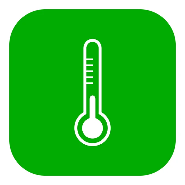 Thermometer App Icon Vector Illustration — Stock Vector