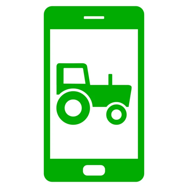 Tracteur Smartphone Comme Illustration Vectorielle — Image vectorielle