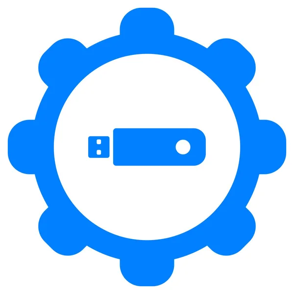 Usb Stick Rueda Como Ilustración Vectorial — Archivo Imágenes Vectoriales