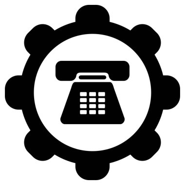 Telefon ve tekerlek vektör illüstrasyonu olarak