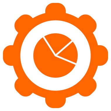 Vektör illüstrasyonu olarak turta grafiği ve tekerlek