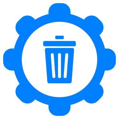 Çöp kutusu ve tekerleği vektör illüstrasyonu olarak kullan