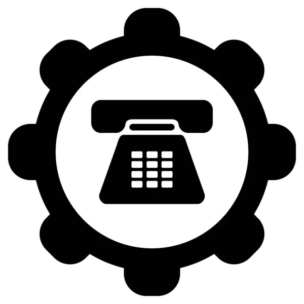 Telefoon Wiel Als Vectorillustratie — Stockvector