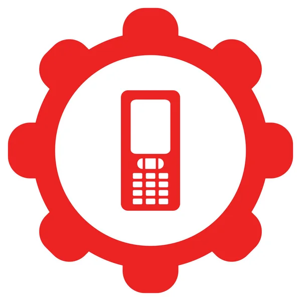 Telefone Celular Roda Como Ilustração Vetorial — Vetor de Stock