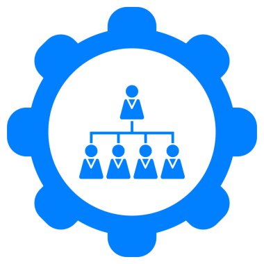 Vektör illüstrasyonu olarak hiyerarşi ve çark