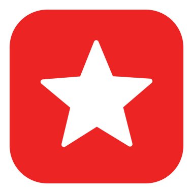 Star and app icon as vector illustration