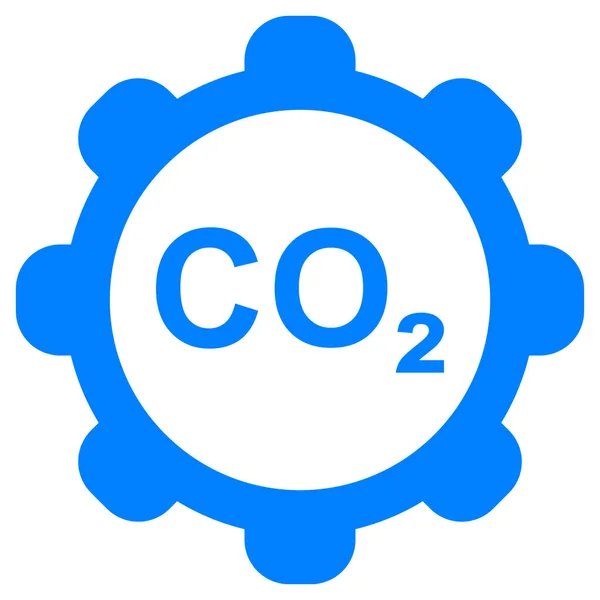 Dióxido Carbono Rueda Como Ilustración Vectorial — Vector de stock