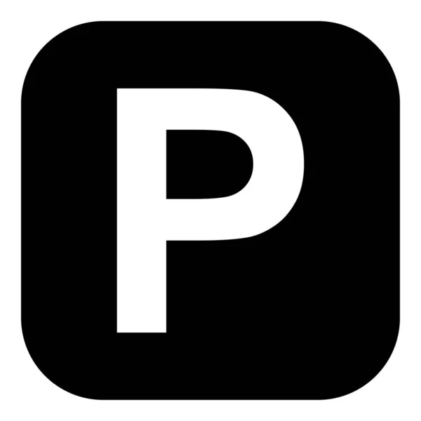 Паркування Піктограма Програми Векторна Ілюстрація — стоковий вектор