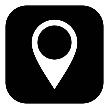 Location pin and app icon as vector illustration