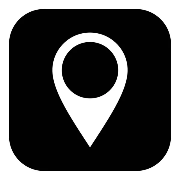Location Pin App Icon Vector Illustration — Image vectorielle