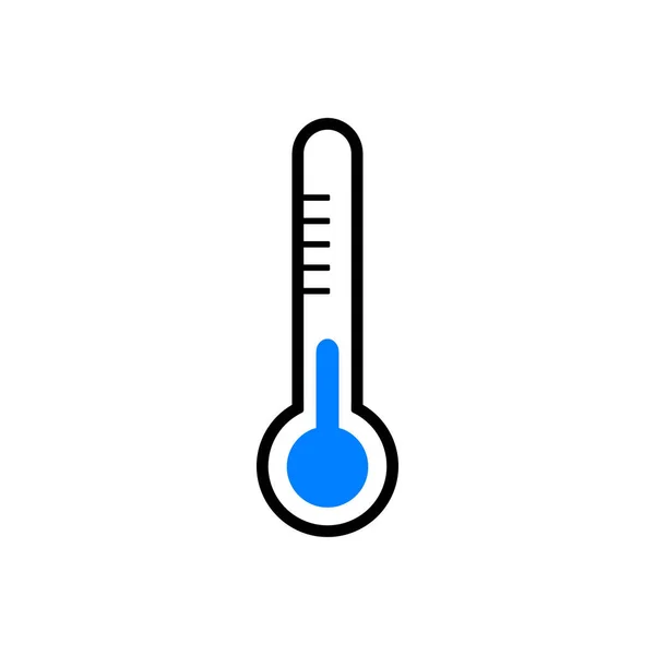 Termometer Och Bakgrund Som Vektor Illustration — Stock vektor