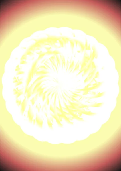 抽象的な太陽. — ストックベクタ