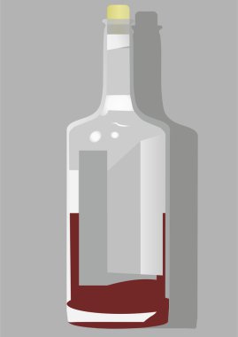 bir şişe şarap avant-garde ruhu.