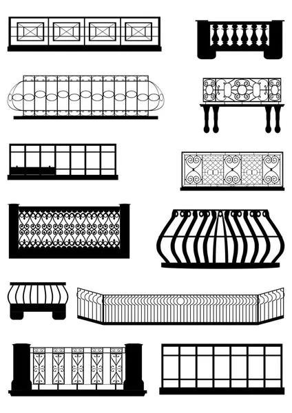 Balconies. — Stock Vector