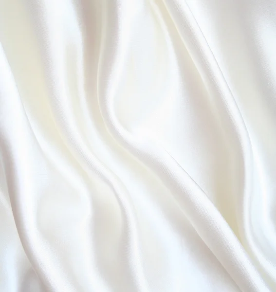 Soie blanche élégante lisse comme fond — Photo