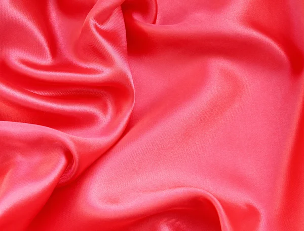 Smooth Red Silk can use as background — Stock Photo, Image