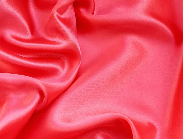 Smooth Red Silk peut être utilisé comme fond — Photo