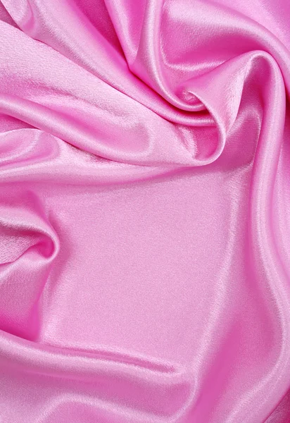 Elegant pink silk as background — Stock Photo, Image