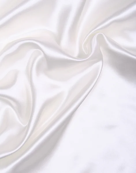 Seda blanca elegante lisa — Foto de Stock