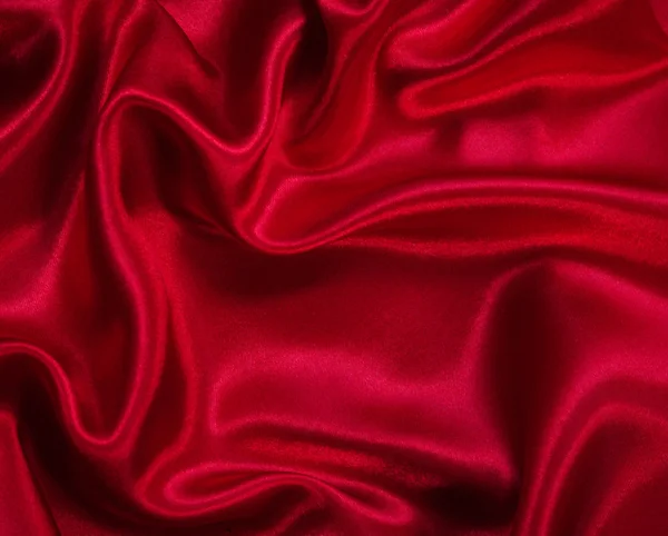 Гладкий елегантний червоний шовк як фон — стокове фото