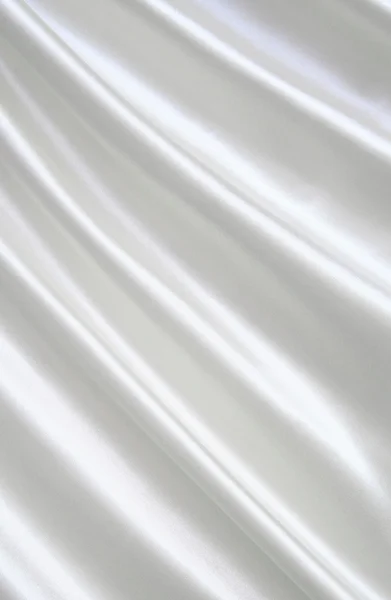 Smooth elegant white silk — Stock Photo, Image