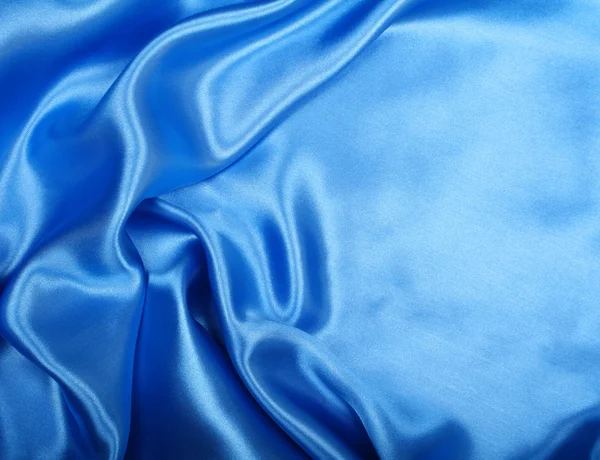 Halus elegan sutra biru — Stok Foto