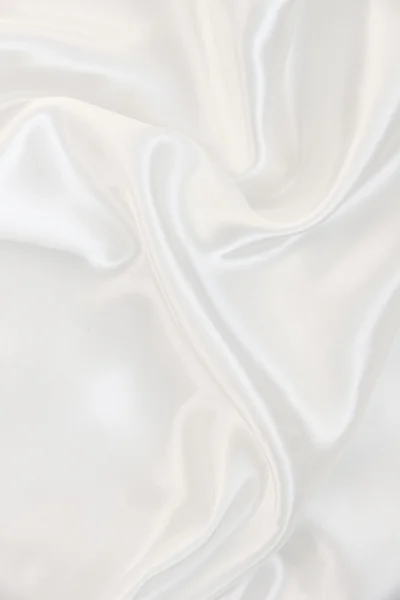 結婚式の背景として滑らかなエレガントな白い絹 — ストック写真