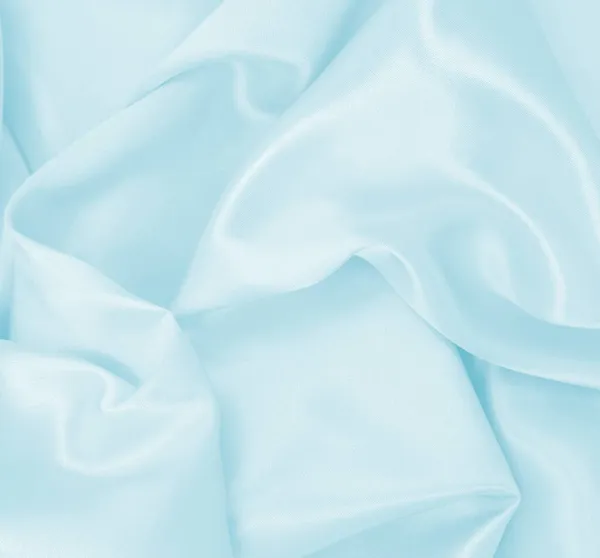 Sima Elegáns Kék Selyem Vagy Szatén Luxus Ruha Textúra Használható — Stock Fotó