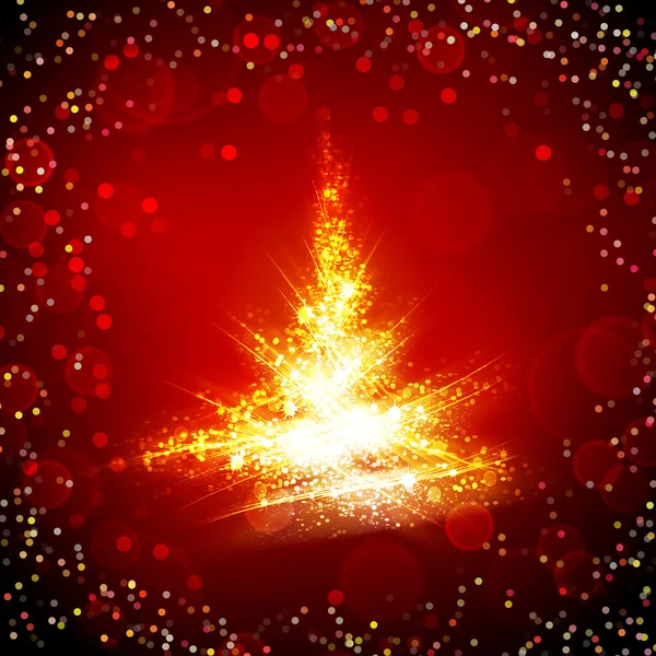 Leuchtender Weihnachtsbaum — Stockfoto
