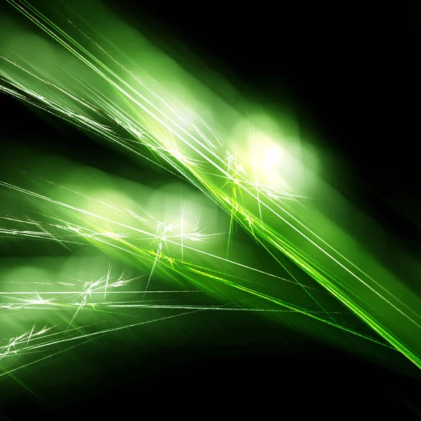 Green light fractal — Stock Photo, Image