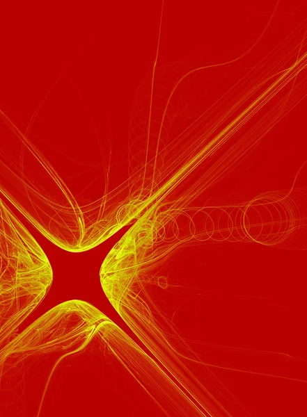 Жовта абстракція на червоному — стокове фото