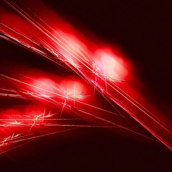 Fractal de luz vermelha — Fotografia de Stock