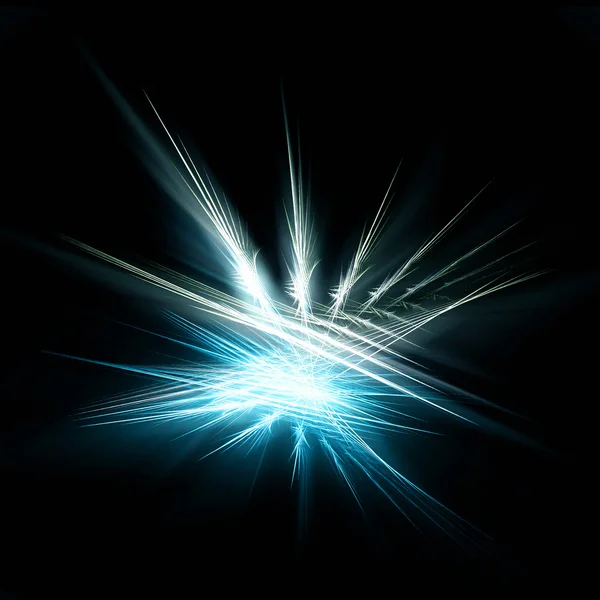 Ljus blå fraktal — Stockfoto