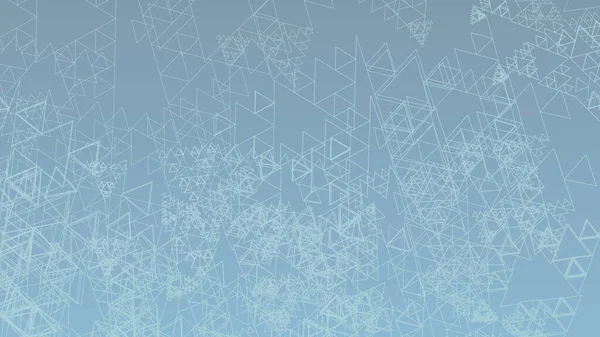 Modèle Avec Minces Triangles Chaotiques Sur Fond Bleu Argenté Graphiques — Image vectorielle