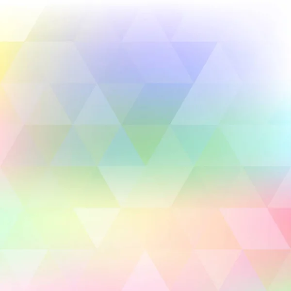 三角形を持つ抽象的なぼやけた光の色背景 ベクトルグラフィックパターン — ストックベクタ