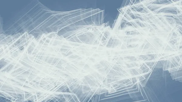 Abstraction Futuriste Lignes Minces Chaotiques Sur Fond Gris Bleuté Modèle — Image vectorielle