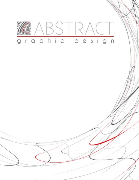 Abstract Template Page Black Red Gray Thin Strips Vector Graphic — Stock Vector