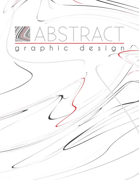 Lines Abstract Template Page Black Red Gray Thin Strips Vector — Stock Vector