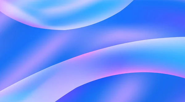 Abstrakter Eleganter Blauer Und Lila Farbverlauf Mit Glatten Abgerundeten Formen — Stockvektor