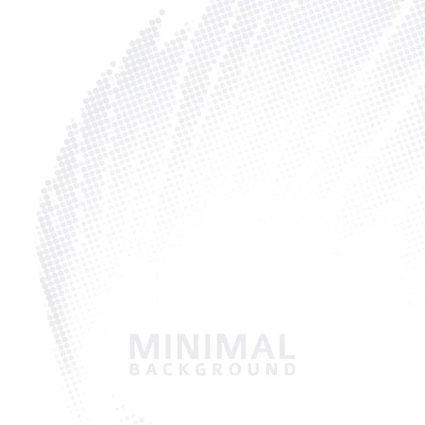 Minimale Witte Achtergrond Met Grijs Halftoon Effect Subtiel Vectorgrafisch Patroon — Stockvector
