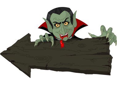 Dracula üzerinde halloween ok