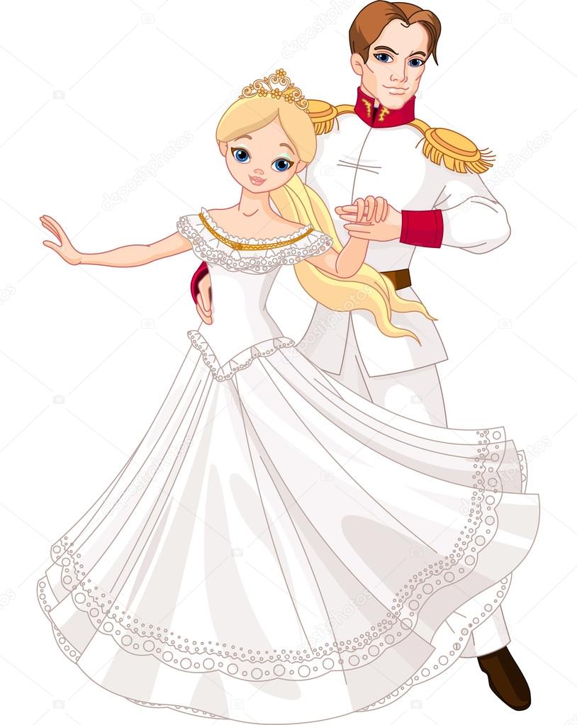 Dancing prince and princess