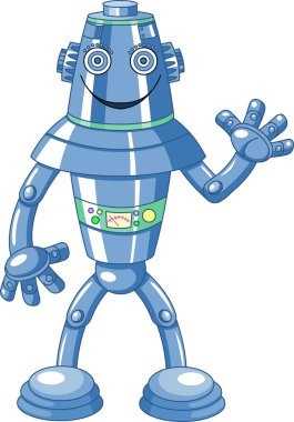 sevimli çizgi robot